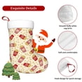 thumbnail image 5 of Rateoe Cartoon Popcorn Print Christmas Stockings,18 Inch Large Christmas Stockings Decoration Ornaments for Holiday Home Fireplace Indoors, 5 of 7