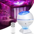 thumbnail image 1 of Lámpara proyector de cielo estrellado led, proyector Galaxy de luz nocturna con música, temporizador, control remoto y bluetooth, proyector de luz de estrellas para bebés, niños y adultos [2021 NUEVO] Vhermosa 221290, 1 of 4