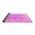 thumbnail image 2 of Ahgly Company Indoor Round Oriental Pink Traditional Area Rugs, 5' Round, 2 of 4