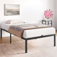 thumbnail image 2 of Soonbuy 14 Inch Twin Bed Frame with Storage, No Box Spring Needed, 2 of 7