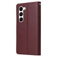 thumbnail image 3 of Tarise for Samsung Galaxy S23 Plus Case, Galaxy S23 Plus Wallet Case, Business Simple PU Leather Detachable Wrist Strap Women Men Flip Phone Case Cover for Samsung S23+ 5G (6.6 inch), Winered, 3 of 6