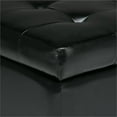 thumbnail image 4 of Atlin Designs Banc de Rangement en Faux Cuir Noir, 4 of 6