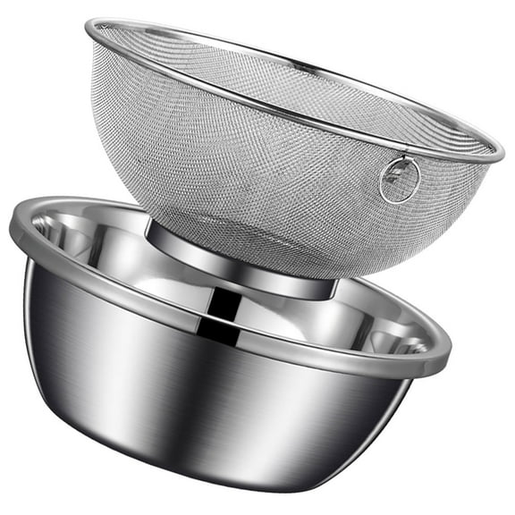 Milisten 1 Set Fruit Strainer for Kitchen Use Silver 8.7x8.7x3.5in