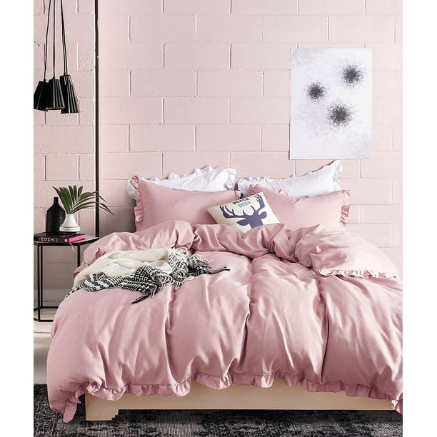 Wrapaholic Twin Size Premium Ruffled, Twin Pink Ruffle Bedding