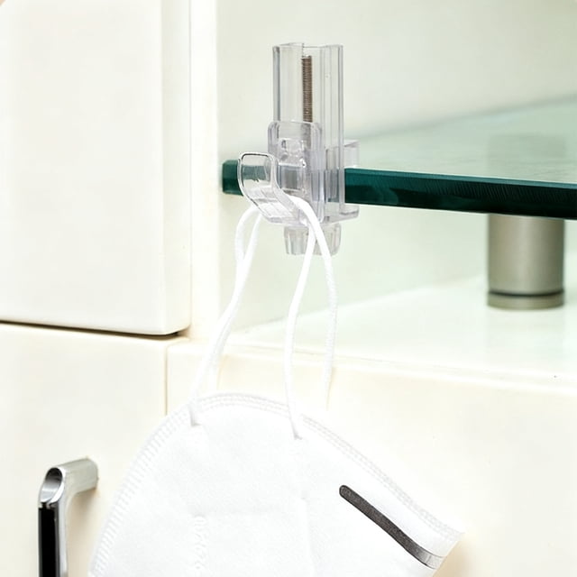 Home Acrylic Detachable Hook Partition Board Special Screw Lock Buckle Horizontal and Vertical Double Use Detachable Hook Home Essentials