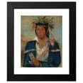thumbnail image 2 of George Catlin 15x18 Black Modern Framed Museum Art Print Titled - Kee-Mo-Ara-Nia, No English, a Dandy (1830), 2 of 5