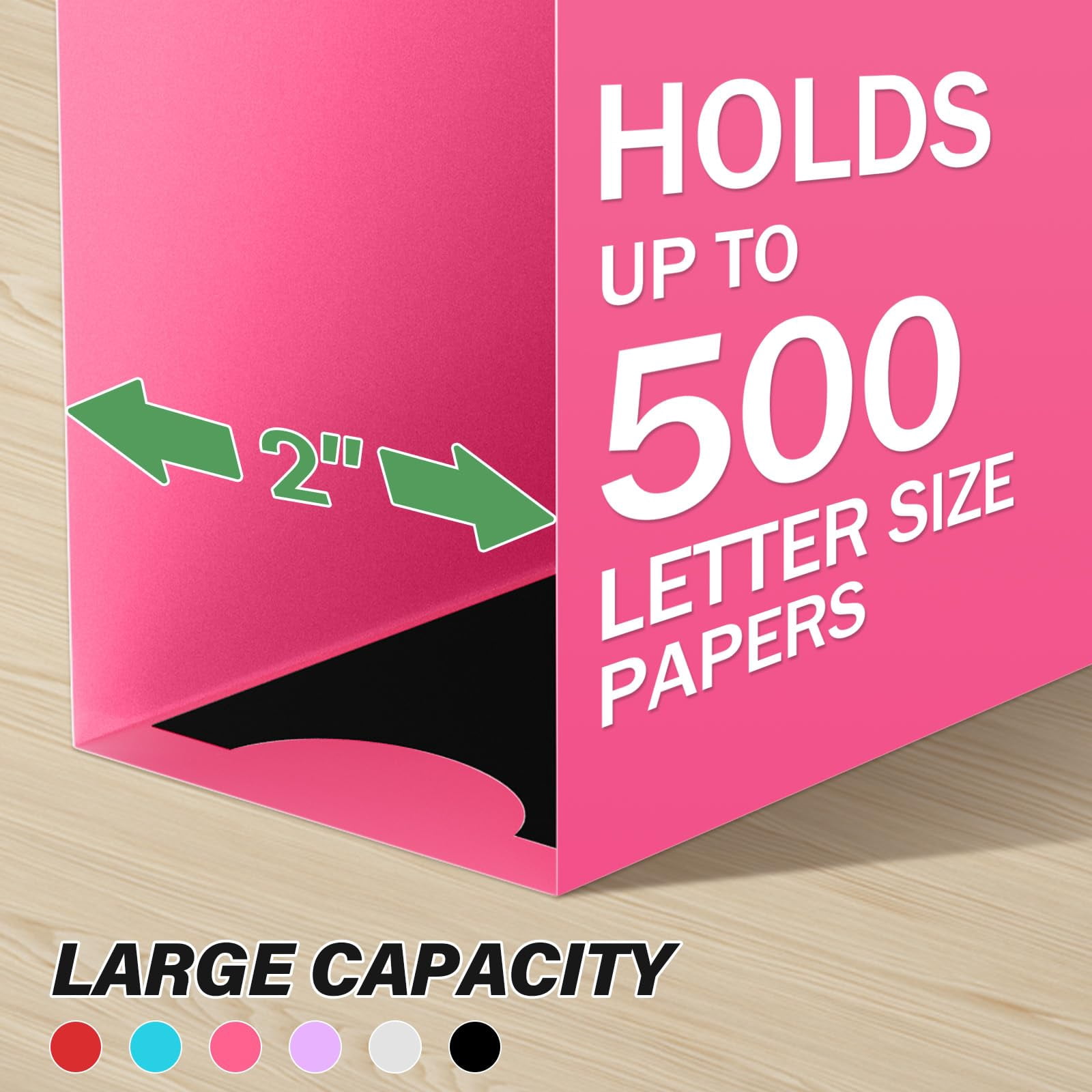Extra Capacity Plastic Hanging File Folder Letter Size Heavy Duty 2" Expansion With Tabs 12 Pack Reinforced Organizer Filing Cabinet Folders For Office Bulk Files