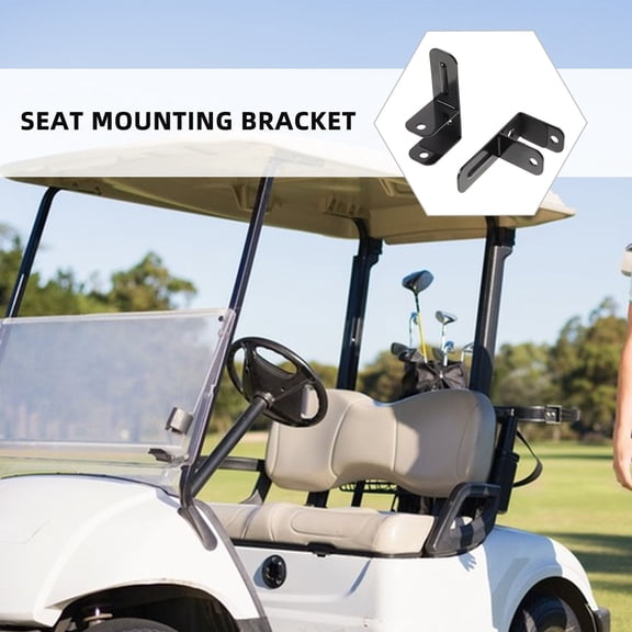 HOMOBABE Iron Golf Cart Armrest Support Black Easy Fit for Repair Use 1Pair