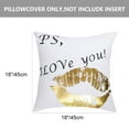 thumbnail image 3 of PiccoCasa 18"x18" Cushion Cover Case Bronzing Gold Printing Throw Pillow Cover, Print6, 3 of 6