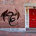 thumbnail image 4 of Metal Dragon Wall Art Dragon Sculpture Metal Wall Hanging Art Para La Decoración Del Hogar Serendint HA036359-00, 4 of 6