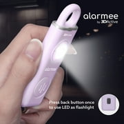 3DActive Alarmee Rechargeable Personal Safety Alarm for Women, Teens and Elderly, Pocket Size Self Defense Keychain 130dB Loud Siren with LED Light (Lavender)