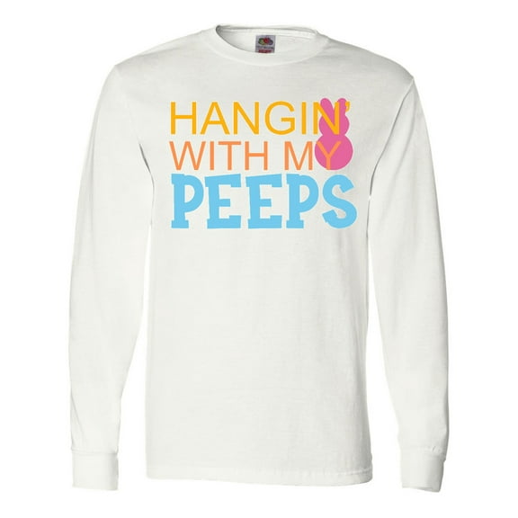 Inktastic Hanging with My Peeps Long Sleeve T-Shirt
