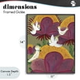 thumbnail image 4 of Stupell Industries Bohemian Tropical Cockatoos & Plants Black Framed Giclee Art, 11 x 14, by Kay Widdowson, 4 of 8