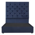 thumbnail image 3 of Base Cama Matrimonial + Cabecera Capri Dicasa Azul Marino, 3 of 9