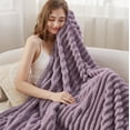 thumbnail image 3 of Manta Bedsure GentleSoft Lila Claro Twin para Cama 168x229cm, 3 of 8