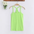 thumbnail image 3 of WUANDIXFA Girl Tops Toddler Tank Top Girls Summer Cute Sleeveless Top Girls' Basic Girls Tank Top Soft Cotton Round Neck Green,12-18 Months, 3 of 3