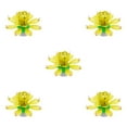 thumbnail image 3 of verishout Exquisite Rotating Flower Shaped Music Candle Wedding Birthday Cake Home Party Decorations Accessories Children Yellow 5Set, 3 of 6
