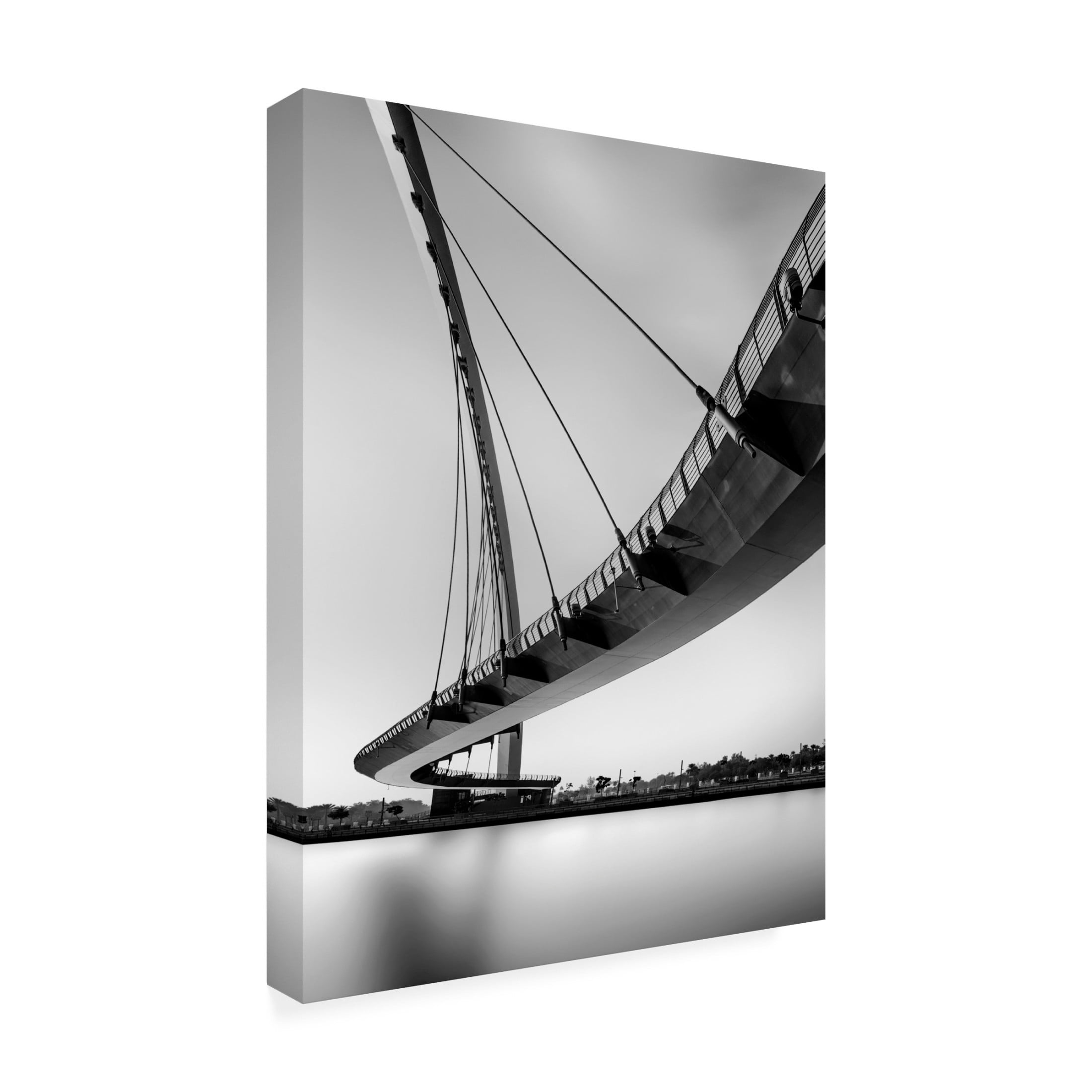 Canvas Wall Art - Ahmed Thabet 'Tolerance Bridge' Wall Art for Living Room, Bedroom, or Office Décor by Trademark Fine Art - 35 x 47 Inches