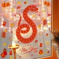 thumbnail image 4 of AOOOWER 2 Sheets Spring Festival 2025 Snake Sticker Chinese New Year Window Clings Decal for Living Room and Office Glass Decors, 4 of 9