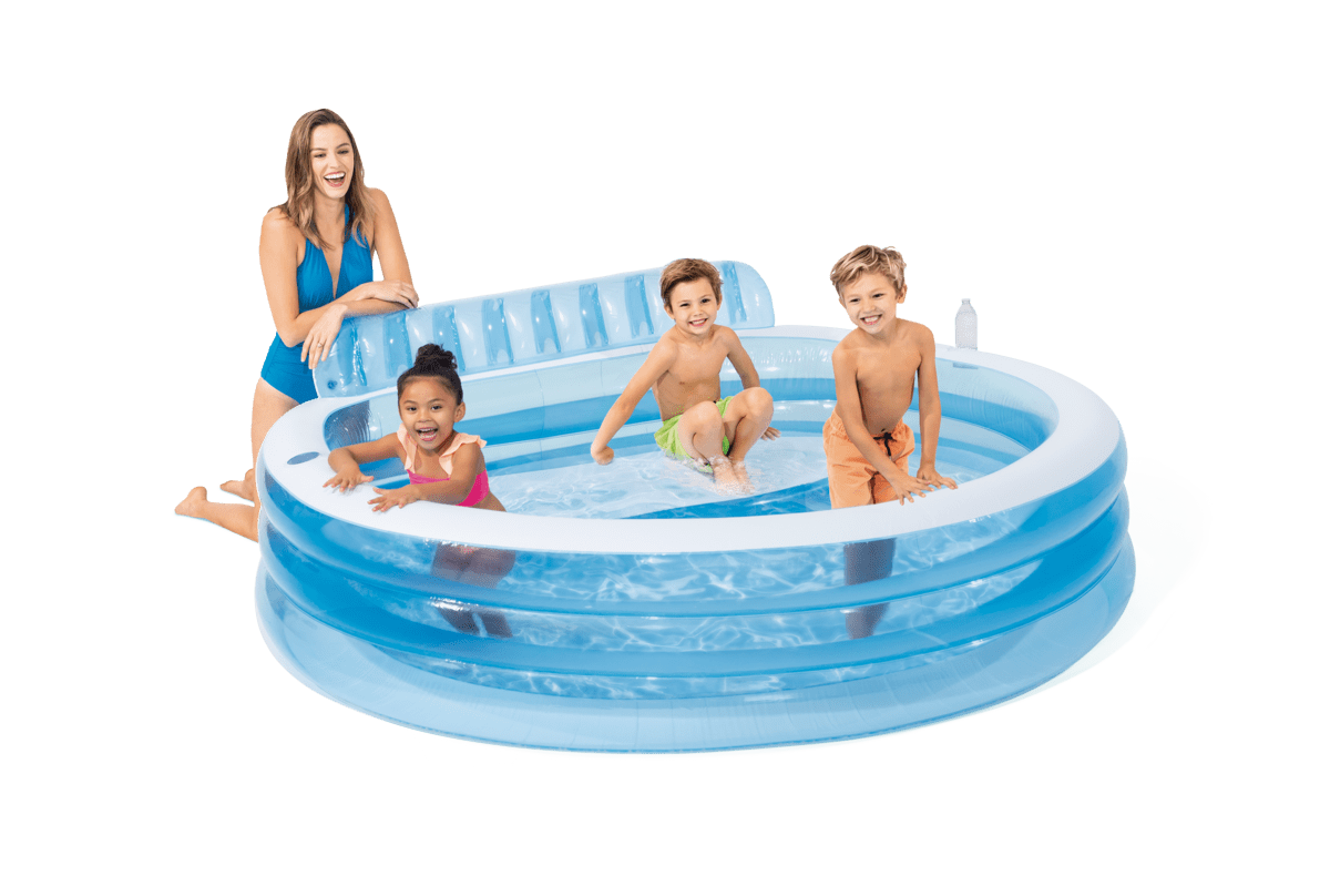 Intex Inflatable Swim Center Family Lounge Pool, 90" x 86" x 31"