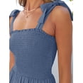 thumbnail image 4 of Vestido largo boho ZESICA 2026 de tirantes finos, azul polvo, 4 of 8
