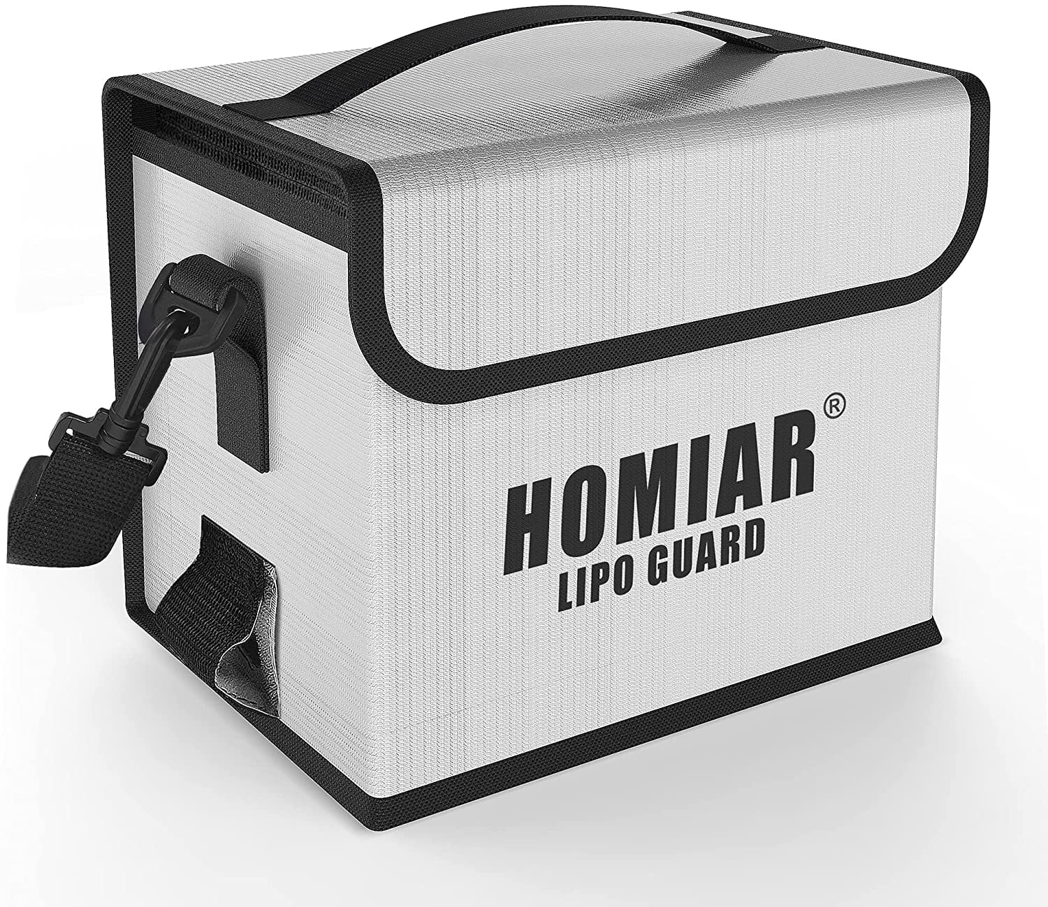 Fireproof Lipo Safe Bag, Large Capacity (8.8"X5.9"X6.9") Battery Safe Bag, ExplosionProof Bag