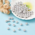 thumbnail image 5 of Pave Disco Ball Beads Polymer Clay Rhinestone Beads Round AB PP13(1.9~2mm) 6 Rows Rhinestone 10mm Hole: 1.5mm DIY, 5 of 5