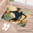 thumbnail image 5 of Surf Non-Slip Polyester Indoor/Outdoor Carpet Game Mat Bath Rugs Machine Washable, 5 of 6