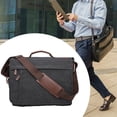 thumbnail image 4 of Bolso de hombro moderno jinwen para hombre tipo bandolera negro 43 cm x 15 cm x 33 cm, 4 of 8