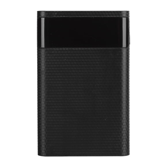 Caja de batería de carga rápida portátil DIY NikouMX ABS 4 x 18650 Negro