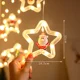 thumbnail image 5 of Guirnalda de luces LED navideñas para habitación, lámpara de cortina con enchufe USB, decoración de Papá Noel con forma de estrella para dormitorio, sala de estar y ventana, 5 of 5