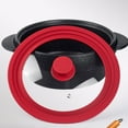 thumbnail image 3 of Langgg Rust-proof Pot Lid Handle And Sealing Good Sealing Kitchen Pot Coverl Food Lids black 24-26-28, 3 of 6