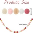 thumbnail image 3 of Uanit Pom Pom Garland Pastel, 20 Ft Long Pompom Garland Boho Decor, Large 30 Balls Felt Ball Garlands, Wool Felt Ball Garlands for Party, Home, And Nursery Decor, 3 of 9