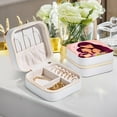thumbnail image 6 of Mother's Day Elegant Jewelry Box with Customizable Interior Grid, Compact Travel Organizer, 6 of 6