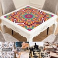 thumbnail image 6 of Mandala Mahjong Mat for Table, 31.5*31.5in Anti Slip American Mahjong Table Cloth, Noise Reduction, Neoprene Mah jongg Mat with Carrying Bag & 3 Dices, Mahjong Accessories Gift, Board Tile Games Mats, 6 of 7