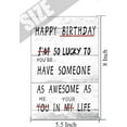 thumbnail image 4 of Happy Bday Funny Tin Sign for Boyfriend Husband Groom Brother Coworkers,Novelty Birthday Sweetest Day Gifts for 30th 40th 50th 60th Birthday, Metal Sign 5.5x8 inches, 4 of 5