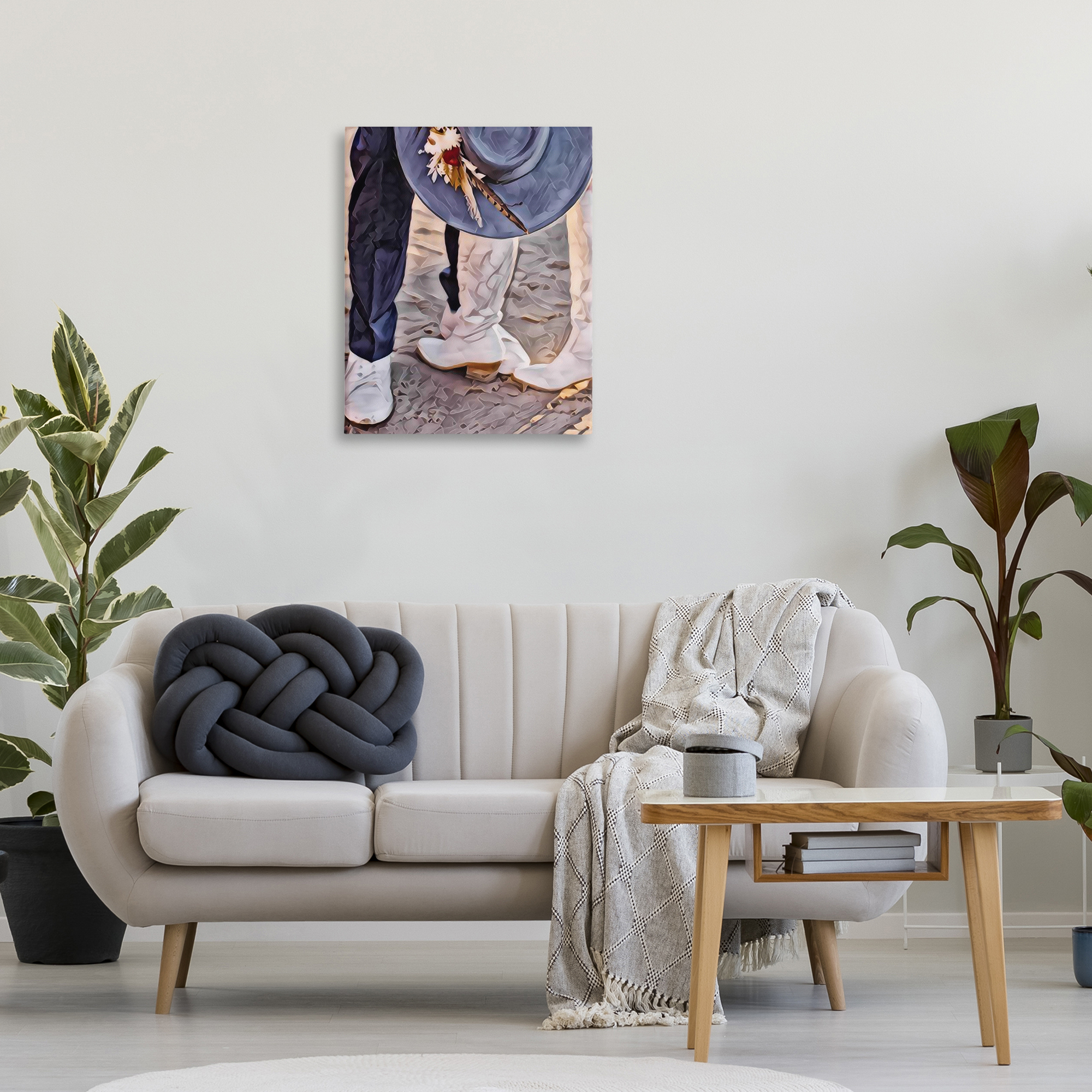 Elope In The Desert Canvas Wall Art, design by Jesse Keith