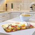 thumbnail image 6 of FREEAMG Red Flowers Dish Drying Mats Tableware Absorption Water Mat Home Decor Drying Pad for Kitchen Countertop, 18 X 24 Inch, 6 of 7