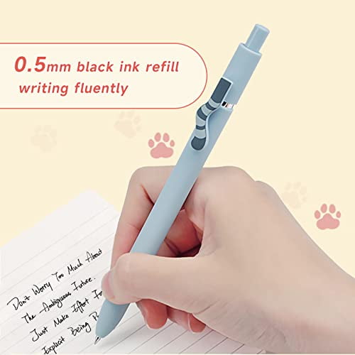 4 pcs/set Kawaii Cat Tail Mechanical Gel Ink Pen Set School Office