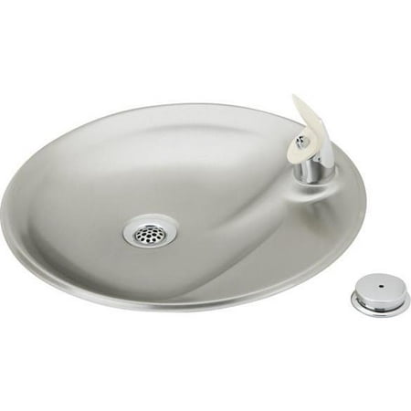 Elkay Drkr14rc 14-3/8" Diameter Countertop Mount Single Level Fountain - Stainless Steel
