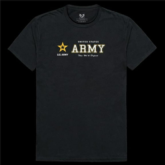 Rapid Dominance RS2-A45-BLK-03 US Army 45 Relaxed Graphic T-Shirt - Black - Large