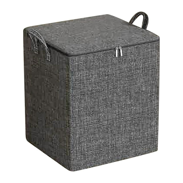JINESXIAO - Bolsas de almacenamiento para decoración del hogar, portátiles, no tejidas, con cremallera, organizador de ropa, plegable, con asas duraderas, caja de almacenamiento para clasificar