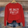 thumbnail image 2 of Long Sleeve Shirts for Women Hemlock Be Stay Lit Sweatshirt for Women Loose Fit Sayings Shirt Gifts for Women Sweatshirt, 2 of 4