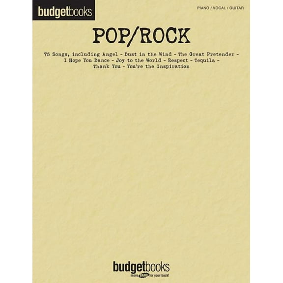 Budget Books: Pop/Rock (Paperback)
