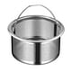 thumbnail image 4 of Colador de fregadero de cocina Filtro de alimentos de fácil limpieza Cesta de malla de acero inoxidable para fregadero 430 Acero altura 4cm, 4 of 9