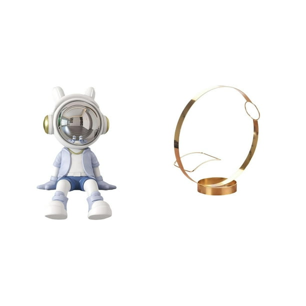 Figura de escritorio,Estante con estatua de astronauta para decoración de oficina y hogar,Portabotellas de vino,Soporte para botellas de vino,soporte para botellas de vino,estante de