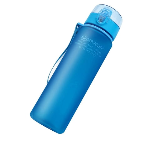 

400ml 560ml Portable Leak\-proof Water Bottle Tour Outdoor Sports Drinking Plastic Water Bottles Frosted Blue 560ml