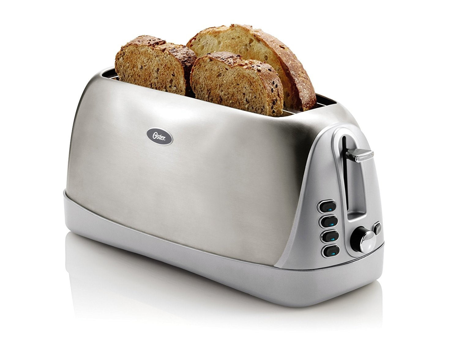 Oster Long Slot 4-Slice Toaster, Stainless Steel - Walmart.com Oster 4 Slice Stainless Steel Toaster