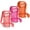 Pink+Rose+Orange, variant on Kiibsot 3 Pack Water Bottle Holder with Adjustable Shoulder Strap Water Bottle Carrier Mesh Water Bottle Bag, Lightweight Dog Water Bottle Sleeve Crossbody Water Bottle Pouch
