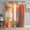 Orange, variant on Sheer Curtains 63 Inch Length 2 Panels Set for Bedroom, Burnt Orange Brown Semi Sheer Curtains for Windows, Farmhouse Ombre Abstract Mottled Art Voile Window Treatments Rod Pocket Curtain